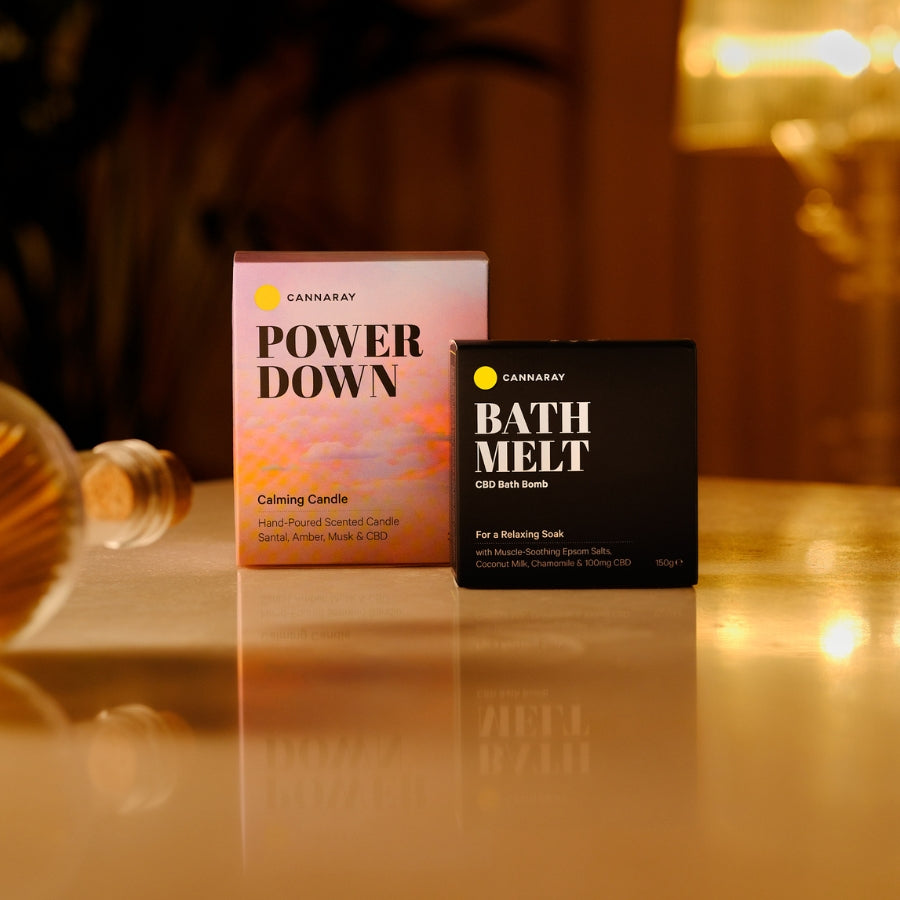 Power Down Candle and Bath Duo