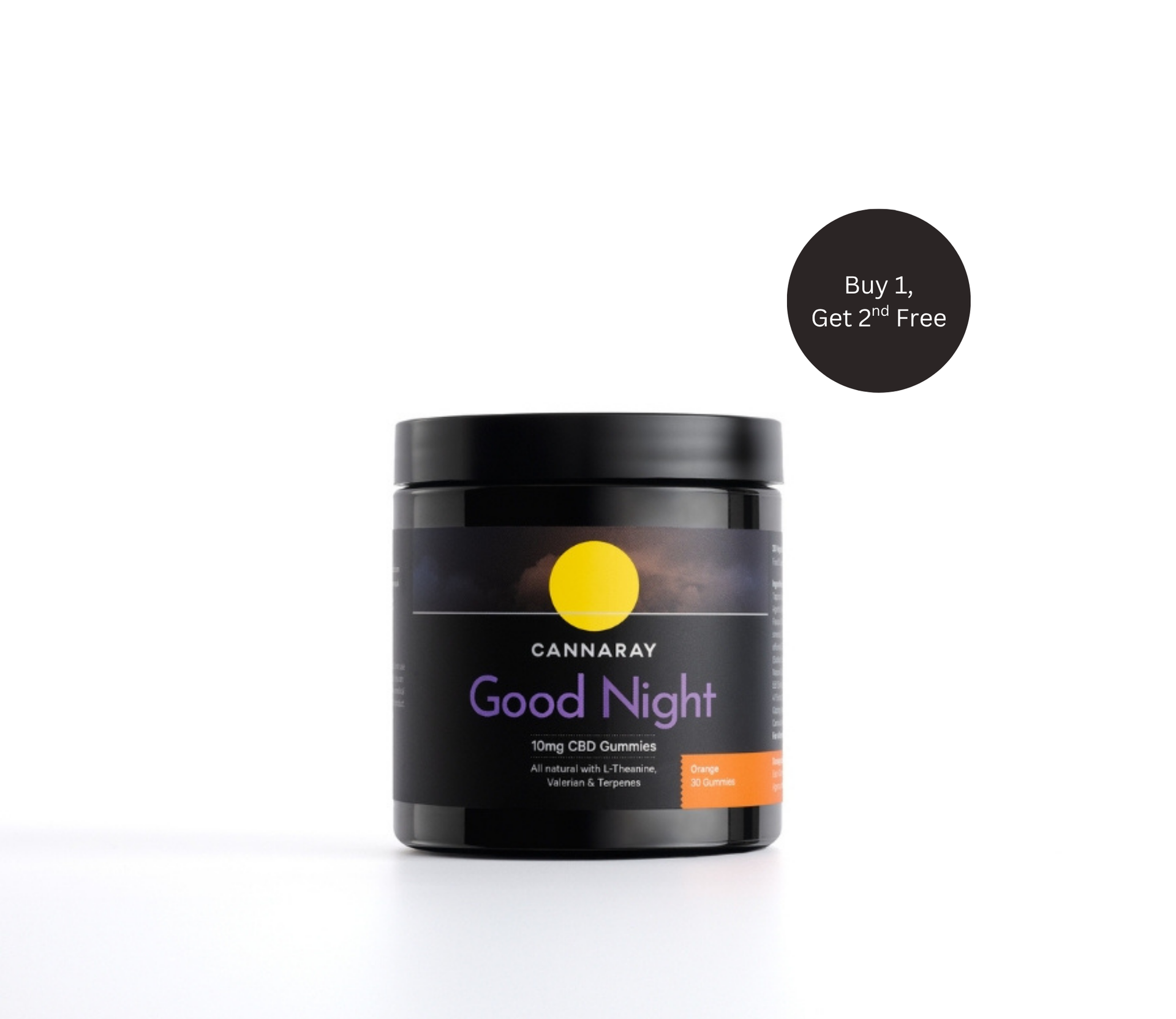 Orange Good Night CBD Gummies With Valerian & Terpenes
