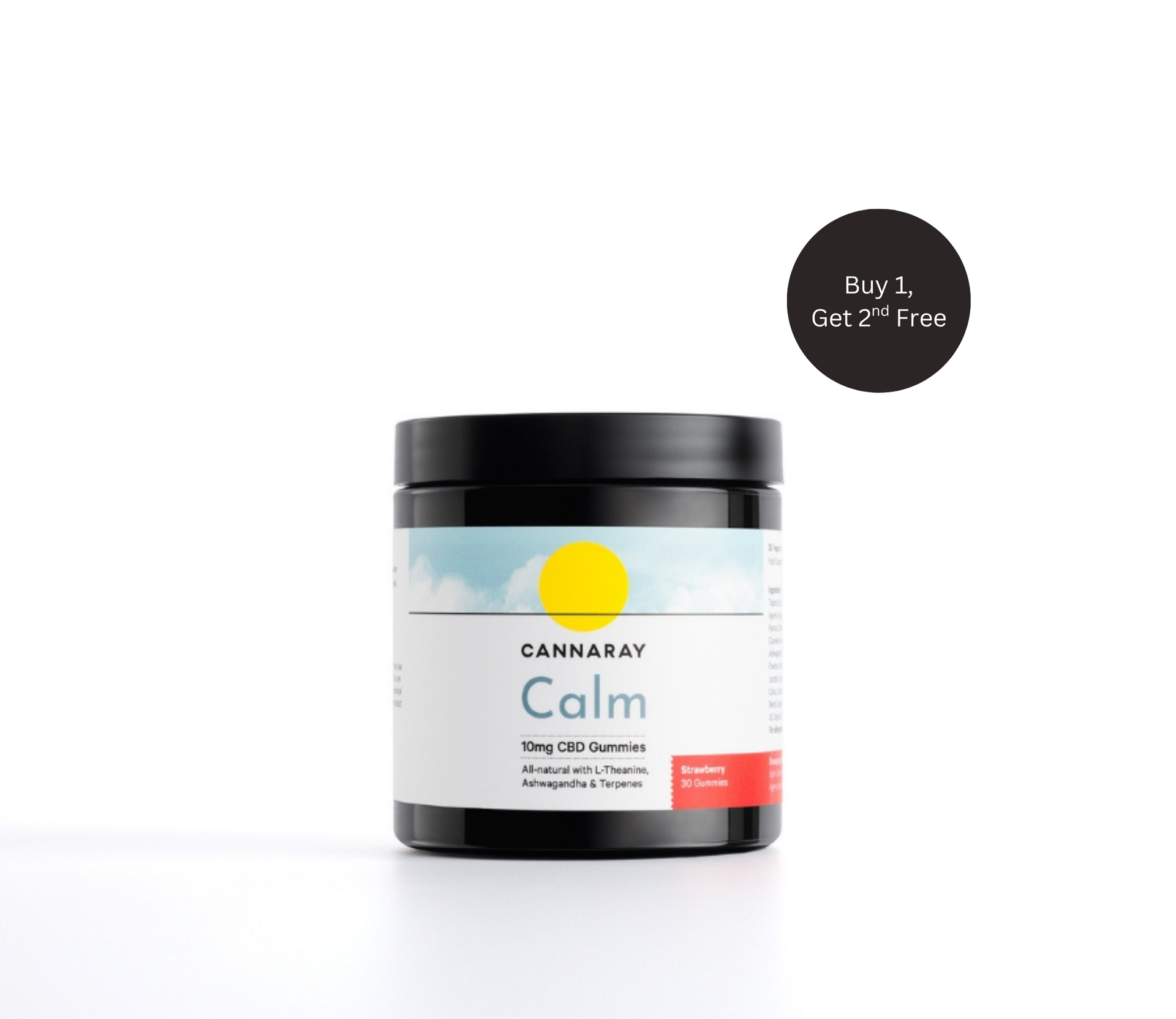 Strawberry Calm CBD Gummies With Ashwagandha & Terpenes