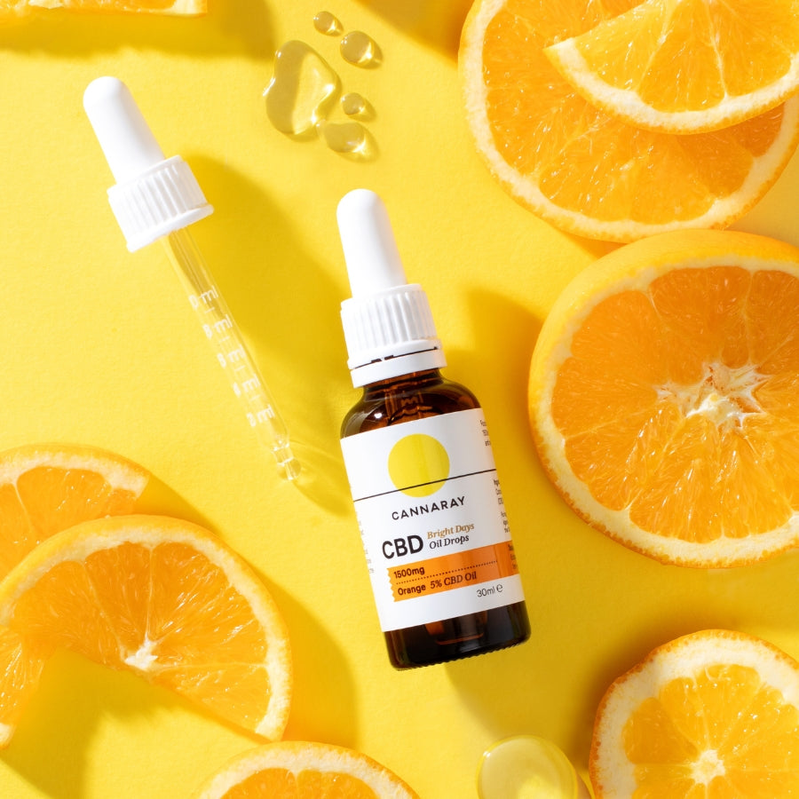 Cannaray Bright Days Oil Drops - Juicy Orange product photo