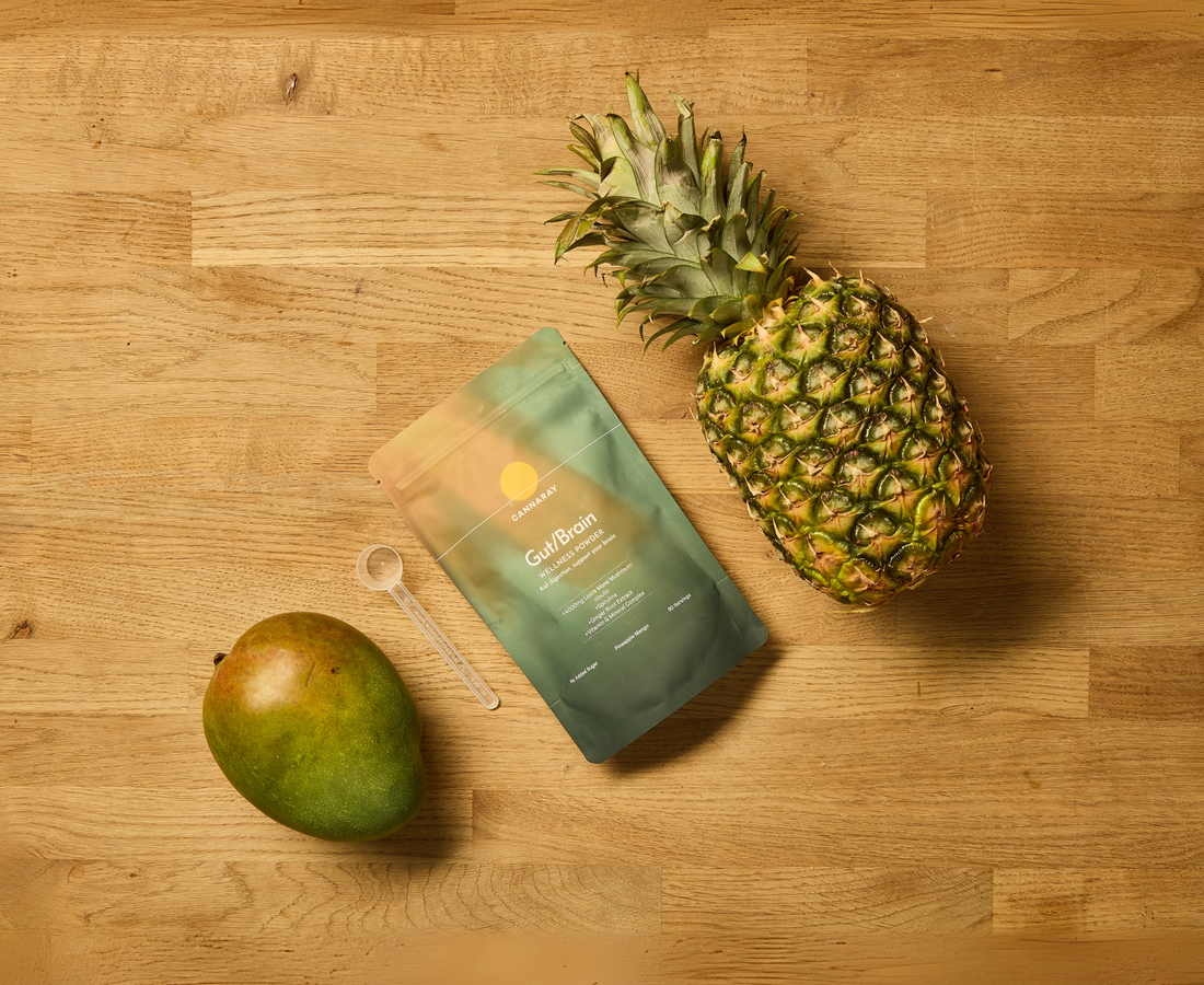 Cannaray Gut/Brain Powder - Mango & Pineapple Blend product photo