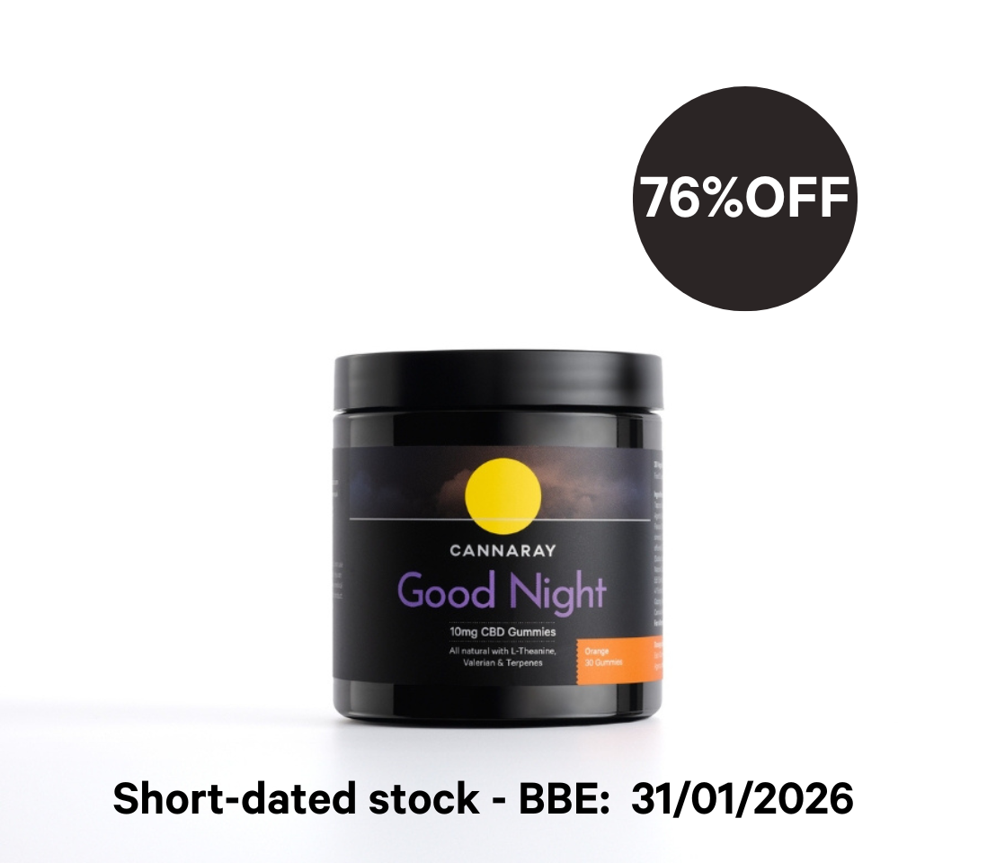 Orange Good Night CBD Gummies With Valerian & Terpenes