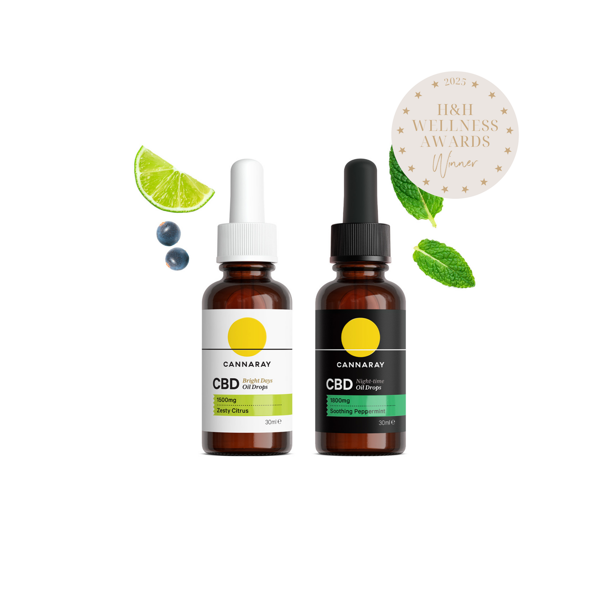 Day & Night CBD Oil Kit – Citrus & Peppermint