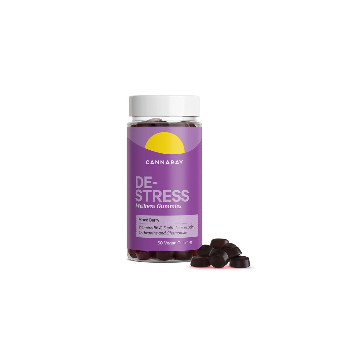 Cannaray De-Stress Gummies - Mixed Berry Flavour product photo
