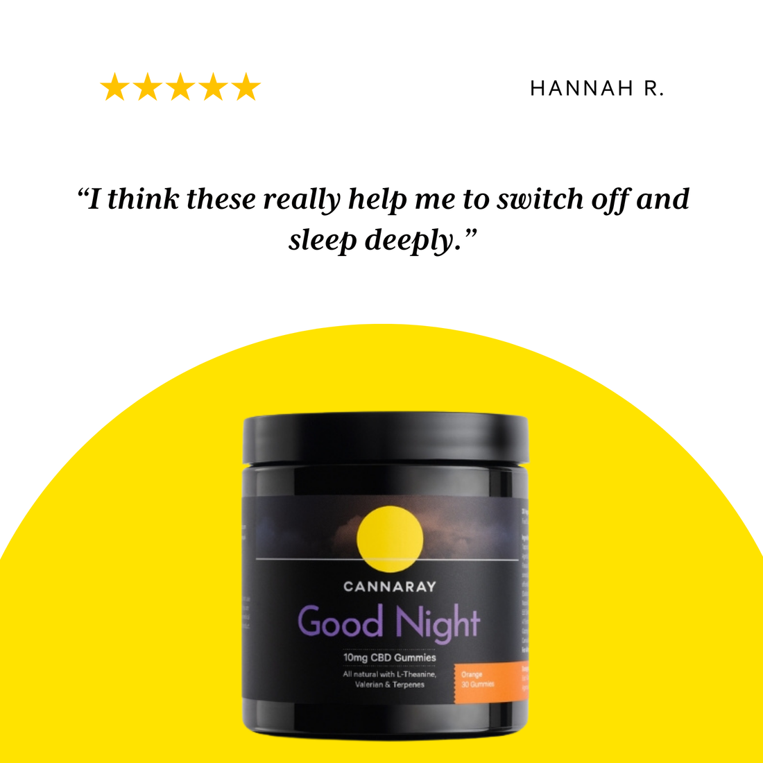 Cannaray Good Night CBD Gummies – customer reviews and star ratings
