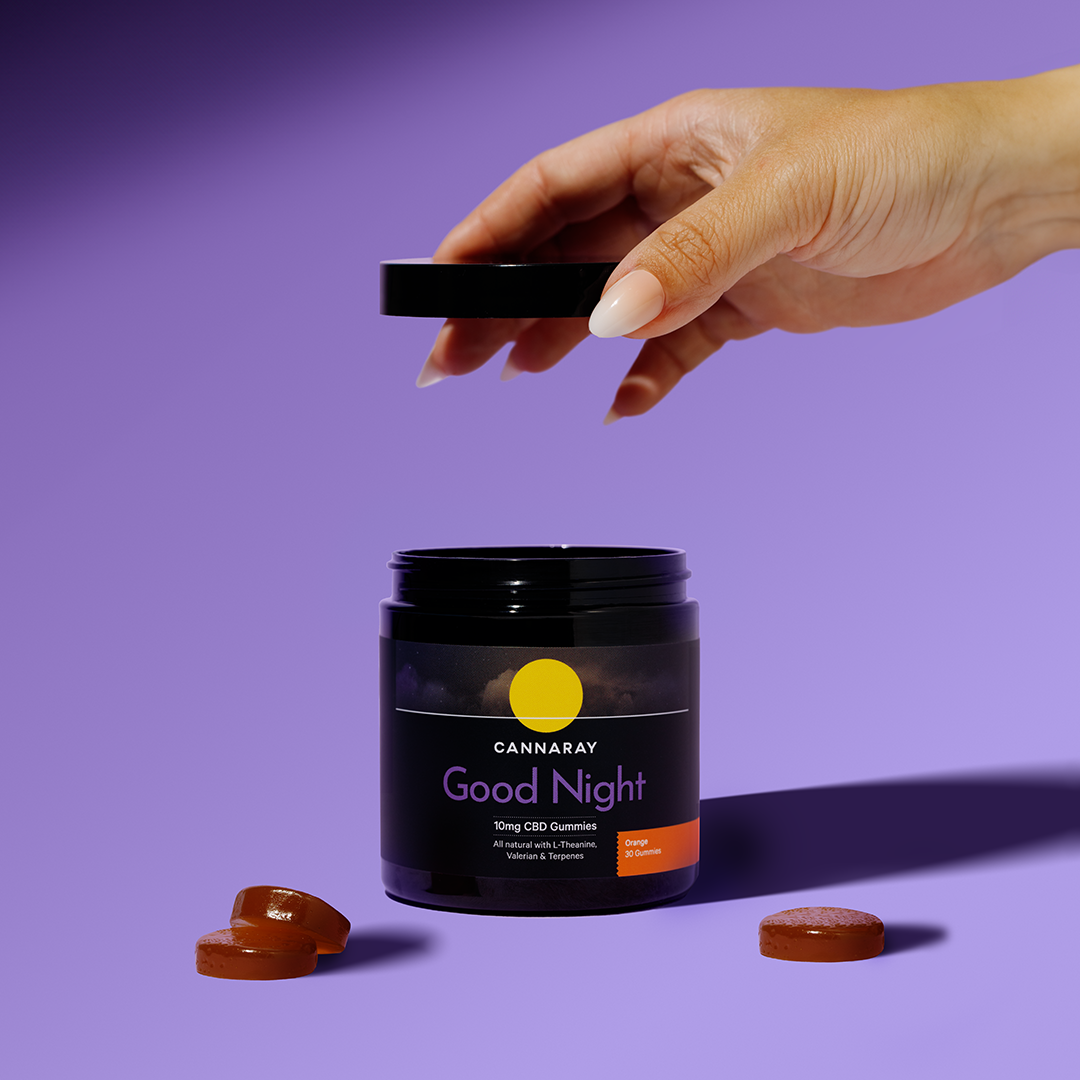 Cannaray Good Night CBD Gummies With Valerian & Terpenes product photo