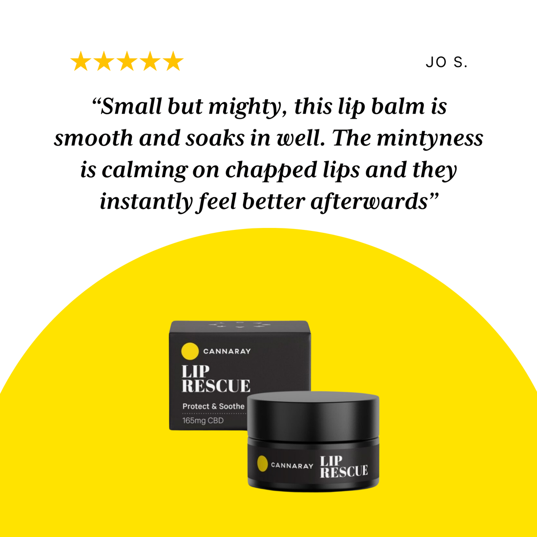 Cannaray Lip Rescue CBD Lip Balm – customer reviews and star ratings