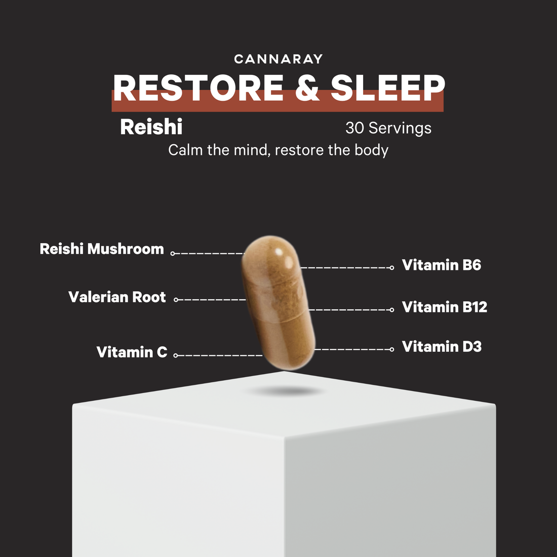 Cannaray Turmeric Capsules – product feature icons