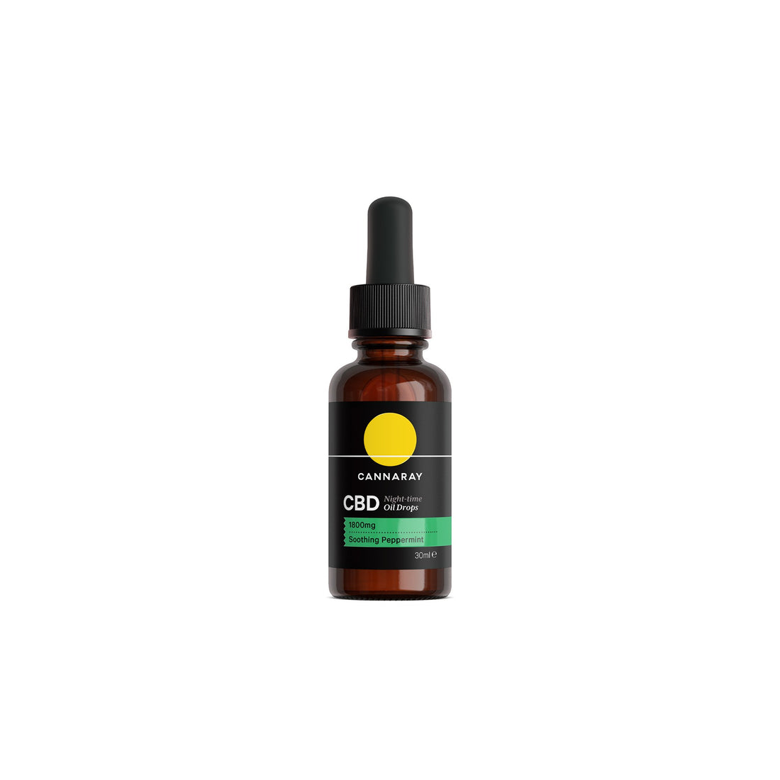 Cannaray Night-Time CBD Oil Drops - Soothing Peppermint product photo