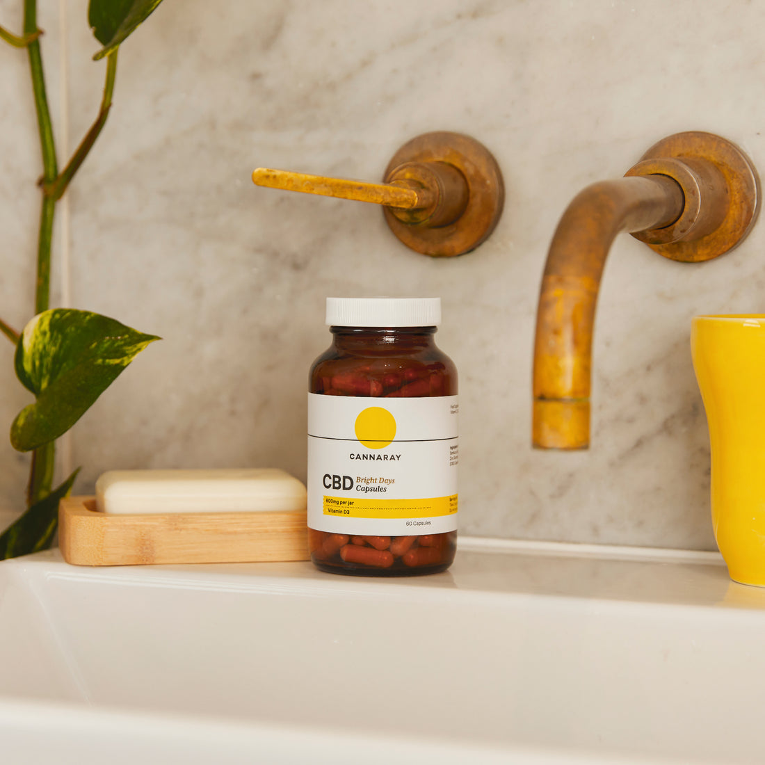 Cannaray Bright Days Capsules – in the bath